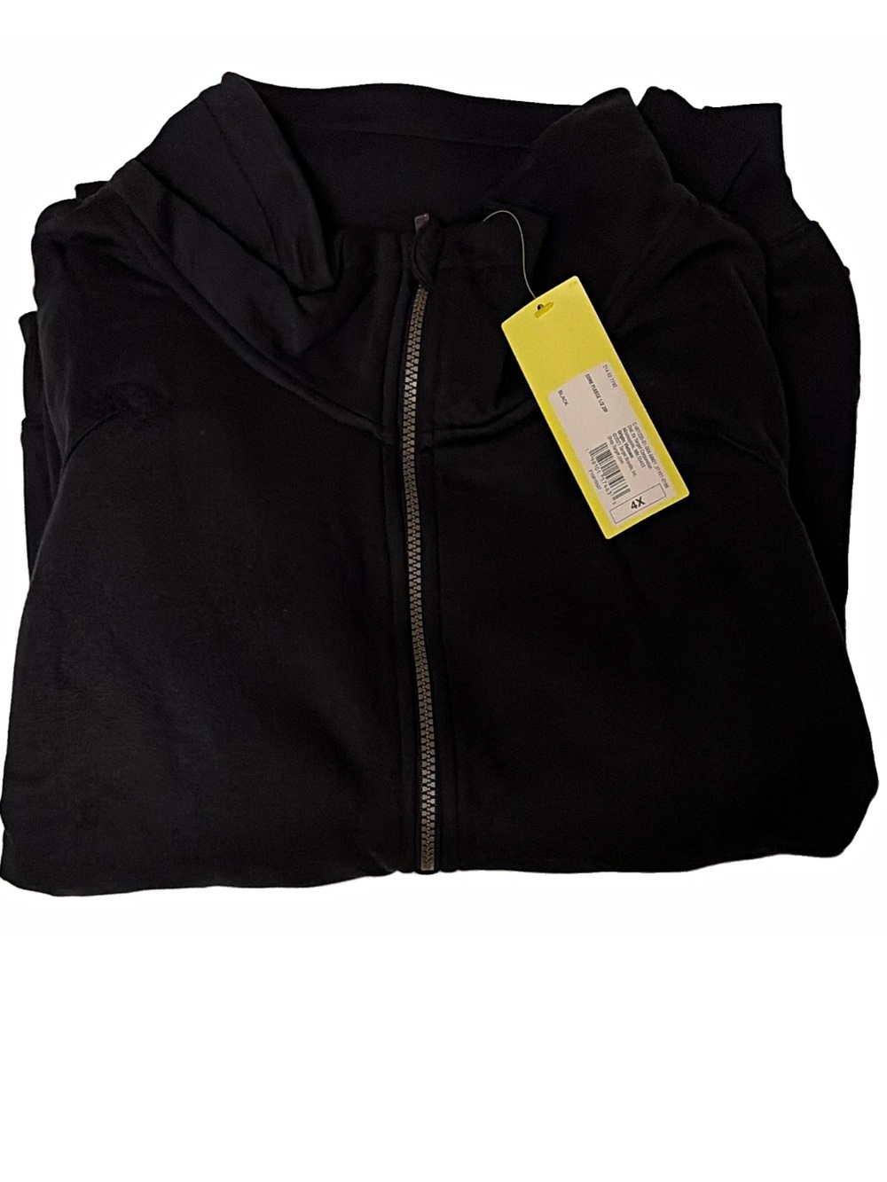 Women's Fleece Half Zip Pullover Sweatshirt - All in Motion™ Black Relaxed Fit